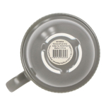 Caneca empilhável de porcelana com pequena asa superior 270 ml cor cinzento sétima vista