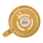 Caneca empilhável de porcelana com pequena asa superior 270 ml cor amarelo sétima vista