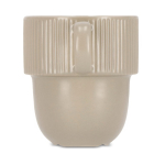 Caneca empilhável de porcelana com pequena asa superior 270 ml cor cinzento-claro quinta vista