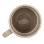 Caneca empilhável de porcelana com pequena asa superior 270 ml cor cinzento-claro sexta vista