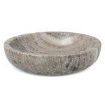 Elegante taça de mármore ideal para aperitivos ou uso decorativo cor bege terceira vista