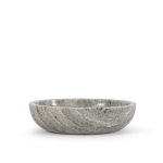 Elegante taça de mármore ideal para aperitivos ou uso decorativo cor bege quinta vista