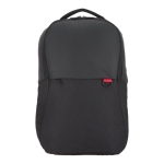 Mochila para portátil de jacquard e PU com tira para trolley 15,6'' cor preto segunda vista