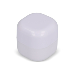 Bola de bálsamo labial para personalizar em caixa FPS 15 LipCube cor branco quarta vista