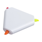 3 marca-textos fluorescentes num triângulo de plástico Triangle cor branco quinta vista