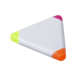 3 marca-textos fluorescentes num triângulo de plástico Triangle cor branco sétima vista