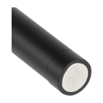 Lanterna personalizável de tecnologia COB com íman e clipe metálico cor preto segunda vista