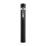 Lanterna personalizável de tecnologia COB com íman e clipe metálico cor preto quinta vista