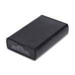 Powerbank de carga rápida com duas portas distintas 10 000 mAh cor preto terceira vista