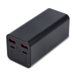 Powerbank de carga rápida com duas portas distintas 20 000 mAh cor preto segunda vista