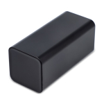 Powerbank de carga rápida com duas portas distintas 20 000 mAh cor preto terceira vista