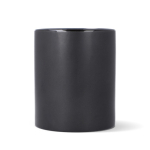 Caneca de cerâmica, acabamento mate contorno interior brilhante 350 ml cor preto terceira vista