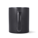 Caneca de cerâmica, acabamento mate contorno interior brilhante 350 ml cor preto quinta vista