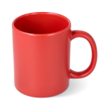 Caneca de cerâmica, acabamento mate contorno interior brilhante 350 ml cor vermelho