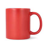 Caneca de cerâmica, acabamento mate contorno interior brilhante 350 ml cor vermelho segunda vista