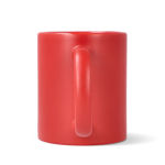 Caneca de cerâmica, acabamento mate contorno interior brilhante 350 ml cor vermelho quinta vista