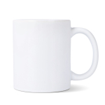 Caneca de cerâmica, acabamento mate contorno interior brilhante 350 ml cor branco segunda vista