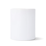 Caneca de cerâmica, acabamento mate contorno interior brilhante 350 ml cor branco terceira vista