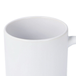 Caneca de cerâmica, acabamento mate contorno interior brilhante 350 ml cor branco sexta vista