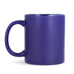 Caneca de cerâmica, acabamento mate contorno interior brilhante 350 ml cor azul-escuro quarta vista