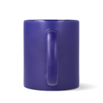 Caneca de cerâmica, acabamento mate contorno interior brilhante 350 ml cor azul-escuro quinta vista