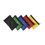 Porta-moedas compacto e leve de nylon com fecho de correr preto cor preto segunda vista