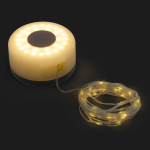 Rolo de fita de luzes LED enrolável de 8 m com bateria recarregável cor cinzento segunda vista
