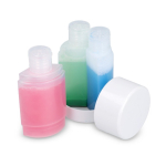 Set de 3 frascos de 40 ml para artigos de higiene ideal para viagens cor branco segunda vista
