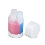 Set de 3 frascos de 40 ml para artigos de higiene ideal para viagens cor branco terceira vista