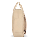 Mochila de rPET para portátil com funcionalidade de saco 15,6'' cor bege quarta vista