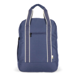 Mochila de rPET para portátil com funcionalidade de saco 15,6'' cor azul-escuro