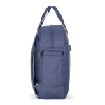 Mochila de rPET para portátil com funcionalidade de saco 15,6'' cor azul-escuro terceira vista