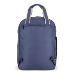 Mochila de rPET para portátil com funcionalidade de saco 15,6'' cor azul-escuro sexta vista