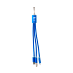 Conjunto de cabos de carga 3 em 1 com mosquetão para transporte cor azul ultramarino vista principal