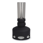 Lâmpada LED estilo vintage recarregável com sensor de sopro cor preto segunda vista