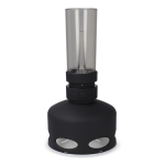 Lâmpada LED estilo vintage recarregável com sensor de sopro cor preto terceira vista