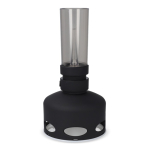 Lâmpada LED estilo vintage recarregável com sensor de sopro cor preto quarta vista
