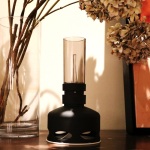 Lâmpada LED estilo vintage recarregável com sensor de sopro cor preto sexta vista