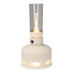 Lâmpada LED estilo vintage recarregável com sensor de sopro cor bege
