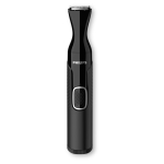 Aparador de pelos do nariz, orelhas e sobrancelhas, marca Philips cor preto segunda vista