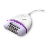 Depiladora e miniaparador em estojo de cetim, marca Philips cor branco quarta vista