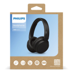 Auscultadores dobráveis de botão de longa autonomia Philips cor preto oitava vista