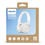 Auscultadores dobráveis de botão de longa autonomia Philips cor branco oitava vista