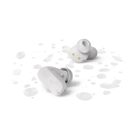 Auriculares sem fios com localizador e longa autonomia Philips cor branco sexta vista