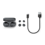 Auriculares sem fios com localizador e longa autonomia Philips cor cinzento-escuro quarta vista