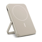 Powerbank com função de suporte para telemóvel Fresh 'n Rebel 5000 mAh cor bege