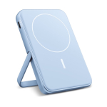 Powerbank com função de suporte para telemóvel Fresh 'n Rebel 5000 mAh cor azul pastel