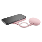 Powerbank com função de suporte para telemóvel Fresh 'n Rebel 5000 mAh cor rosa pastel quarta vista