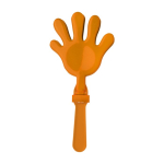 Mão de bater palmas de plástico em várias cores, ideal para animação cor cor-de-laranja primeira vista