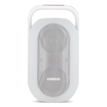 Colunas brancas com luz ambiente multicolor e pega superior marca Muse cor branco segunda vista